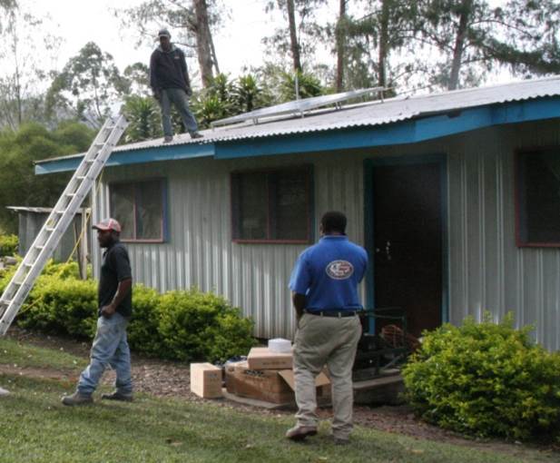 Off-grid Solar Powered system was installed at rural health center in Papua New Guinea.